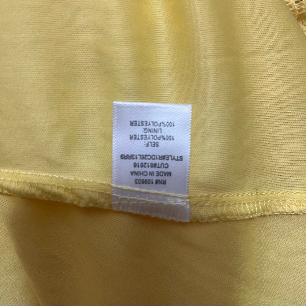 Rabbit Rabbit Rabbit Yellow Crochet Dress Size 6 NWT - Picture 7 of 12